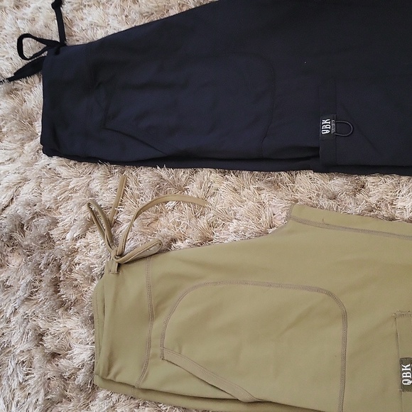 QBK Black and Olive Cargo Pants Set - Picture 4 of 7